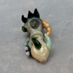 5" Horned Heady Glass Hand Pipe