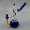 8" Turbine Perc Double Helix Spinner Glass Water Pipe