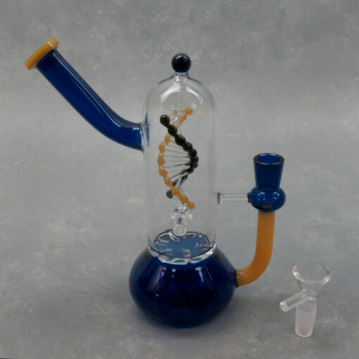 8" Turbine Perc Double Helix Spinner Glass Water Pipe