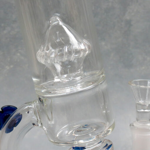 14" Double Perc "Microscope" Glass Water Pipe