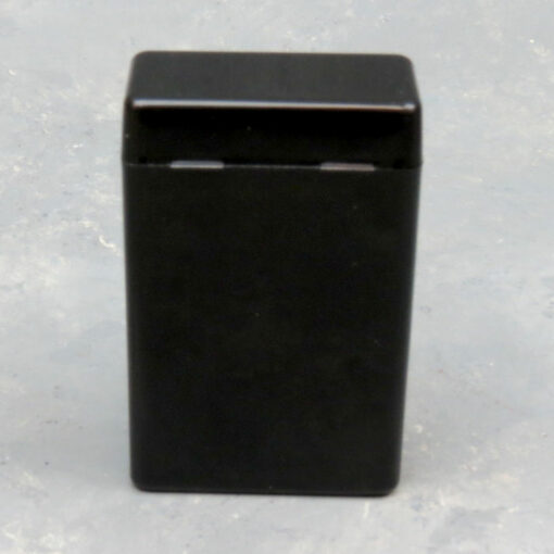 Black Plastic Flip-Top Divided Cigarette Cases (Kings)