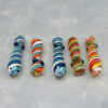 3.25" Inside-Out Candy Striped Glass Chillums w/Bumps