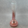 12" Color Streak Soft Glass Water Pipe w/Ice Pinch and Fat Coil Mouthpiece