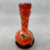 9" Dicro Swirl Soft Glass Water Pipe w/Base and Fat Coil Mouthpiece