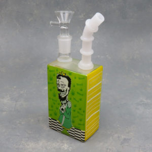 7″ Juice-Box Style Rick & Morty Chess King Glass Water Pipe/Bubbler Rig