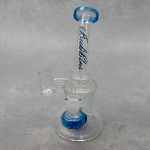 6.5" Puck Perc Glass Water Pipe/Oil Rig w/Bent Mouthpiece
