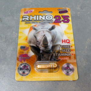 Rhino 25 Titanium 8000 – Male Enhancement Single Pill – 24 Counts Per Box