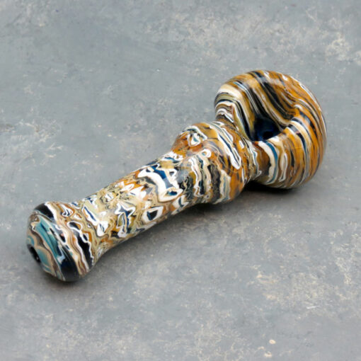 4" Jupiter Swirl Glass Hand Pipes w/Bump 