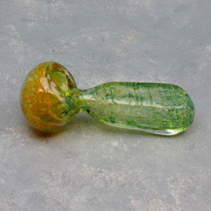 4.5" Textured Square-Body Frit Glass Hand Pipes