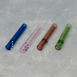 3" Colored Wide-Body Glass One-Hitters w/Bumps