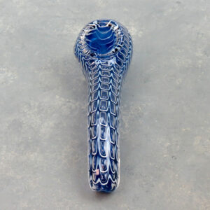 5" Sherlock Waterdrop Web Glass Hand Pipe w/Feet