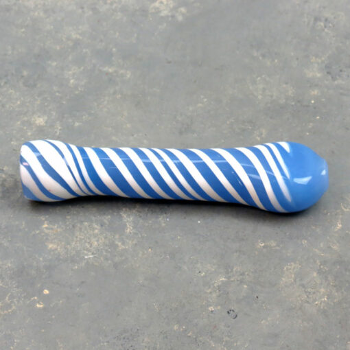 3.75" Opaque Two-Tone Candy Stripe Glass Chillums
