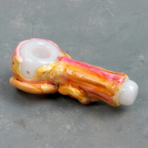 5" Big Mouth & Eyeball Hand Painted Monster Glass Hand Pipe
