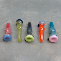 3.25" Frit Joined Bowl Glass Chillums w/Bump (5pcs/pack)