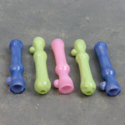 3.5" Opaque Slime Glass Chillums w/Bump (6pcs/pack)