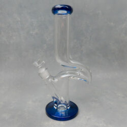 13.5" Zong Style Color Accent Glass Water Pipe w/Diffused Downstem