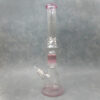19" Bulged Beaker Color Accent Glass Water Pipe w/12-Arm Tree Perc, Ice Catch, and Diffused Downstem