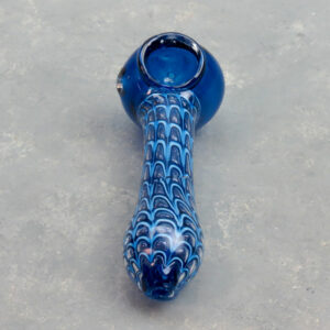 4" Blue Waterdrop Glass Hand Pipes