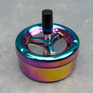 5" Metal Spinner Ashtray with Anodized Colors