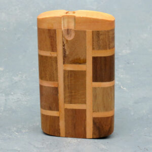 3.75" Dark Tile Rounded Wooden Dugouts w/2.75" One-Hitter