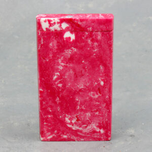 4" Wavy Pink Resin Dugouts w/Brass/Resin Toothed One-Hitter