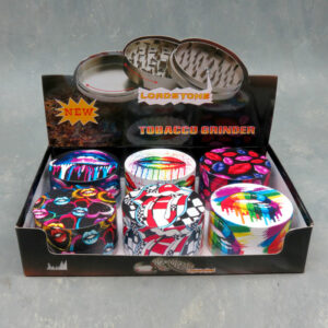 75mm Assorted Lips Full Graphic 4-Part Grinders