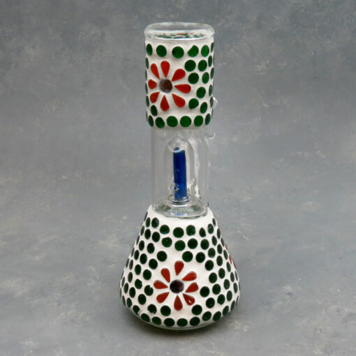 8" Dome Perc Mosaic Deco Glass Water Pipe w/Diffused Downstem & Ice Catch
