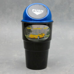 Car Cupholder Spring-Lid Trash Cans (12pcs/display)