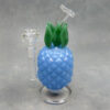 8.5" Inline Perc Opaque Pineapple Glass Water Pipe
