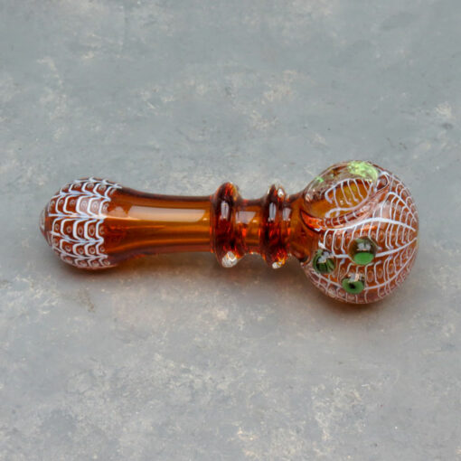 5" Double Ring Waterdrop Glass Hand Pipes w/Bumps