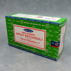 12pk Satya Spicy Patchouli Incense Sticks (15g packs)