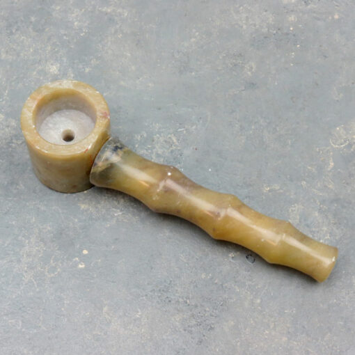 4" Wavy Stem 2-Part Threaded Stone Pipe