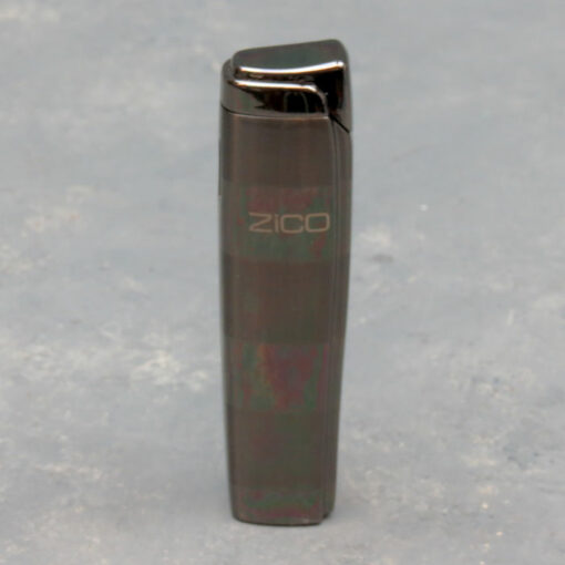 3" Zico Sleek Striped Metallic Single Torch Lighters (12pcs/display)