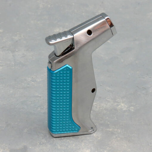 3.5" Textured Grip Zico Single Torch Lighters w/Cigar Hole Cutter