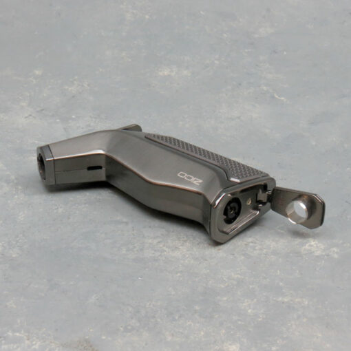 3.5" Textured Grip Zico Single Torch Lighters w/Cigar Hole Cutter