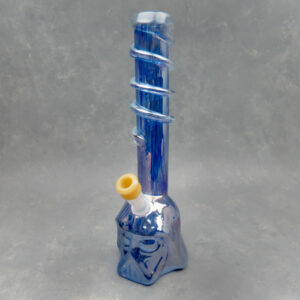 14" Helmet GOG Soft Glass Water Pipe w/Coil Wrap