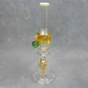 13.25" Face "Perc" Rig Style Glass Water Pipe w/Head/Face Chamber