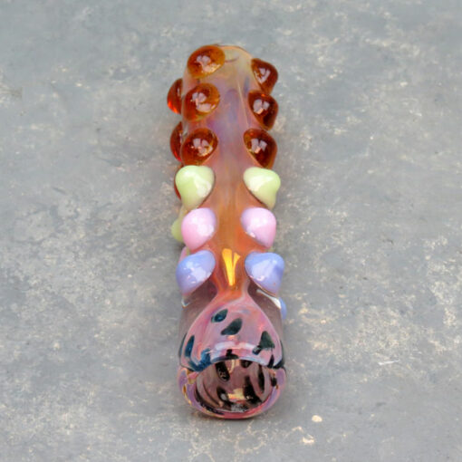 3.25" Fumed Glass Chillums w/24 Bumps