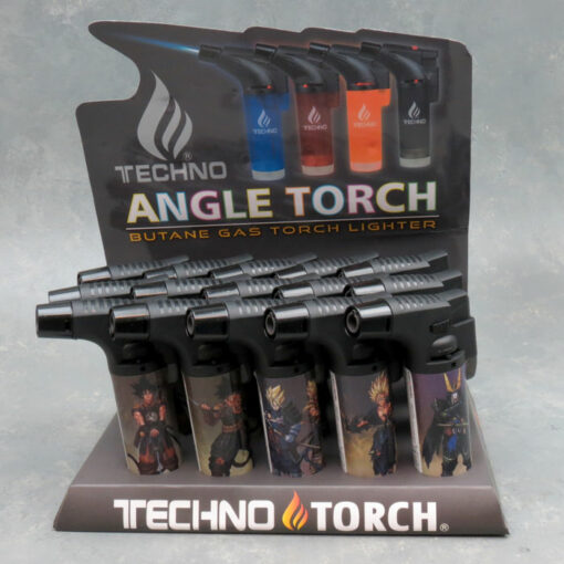 5" Techno Torch Refillable Single Slant Adjustable Jet Flame Lighters w/Devil May Cry Designs