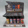 5" Techno Torch Refillable Single Slant Adjustable Jet Flame Lighters w/Rick & Morty Backwoods Designs