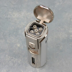 4" Zico Round Five Torch Cigar Lighters w/Punch