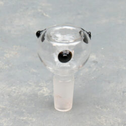 14mm Male Clear 3-Dot Bowls