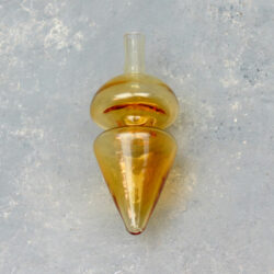 Amber Cone w/Dome Glass Carb Caps (3pcs/pack)