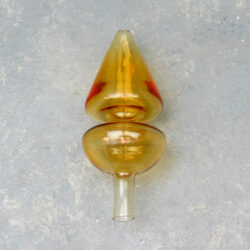 Amber Cone w/Dome Glass Carb Caps (3pcs/pack)