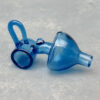 Blue Loop Handle Glass Carb Caps (3pcs/pack)
