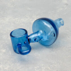 Blue Loop Handle Glass Carb Caps (3pcs/pack)
