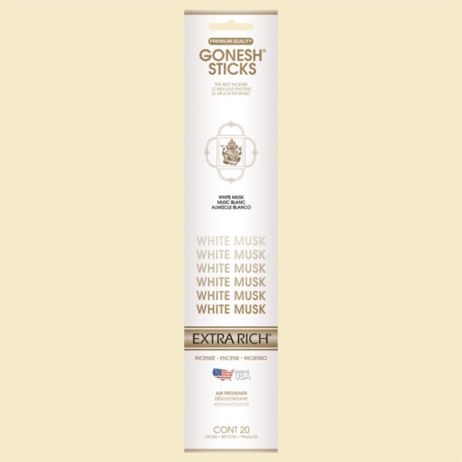Gonesh 20ct White Musk Incense Sticks (4pcs/pack)