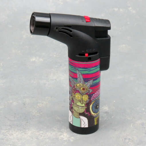 5" Techno Torch Slant Quad Torch Lighters w/Rick & Morty Designs (15pcs/box)