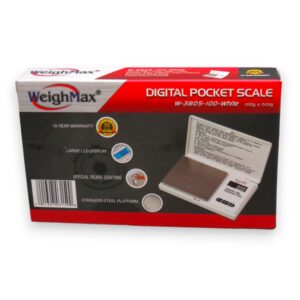 WeighMax W-3805-100 White Digital Pocket Scale 100g x 0.01g