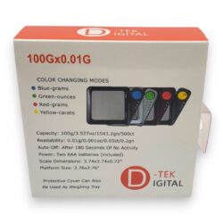 D-Tek BL100 Digital Scale w/Color Changing Modes 100g x 0.01g
